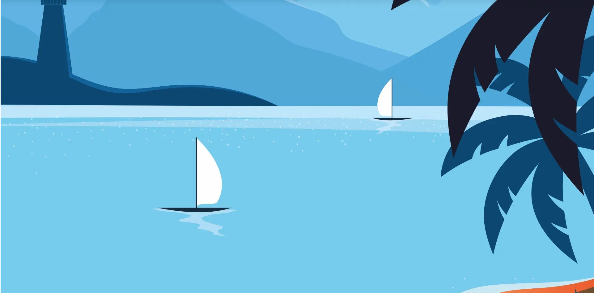 Société francophone du Good Lives Model
Image de fond apaisante avec la mer, des bateaux et un palmier